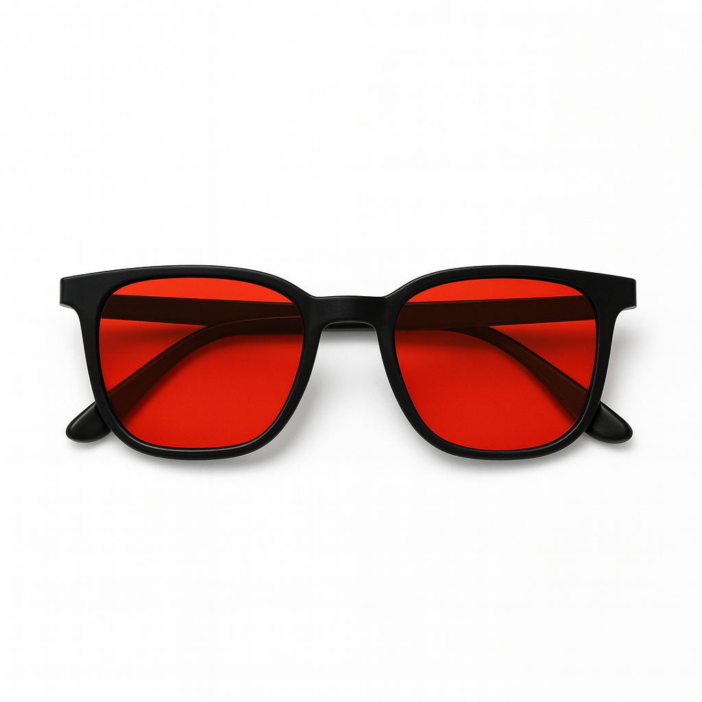Aurvéno Unisex Red Lens Blue Light Glasses
