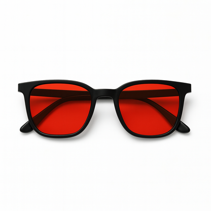Aurvéno Unisex Red Lens Blue Light Glasses