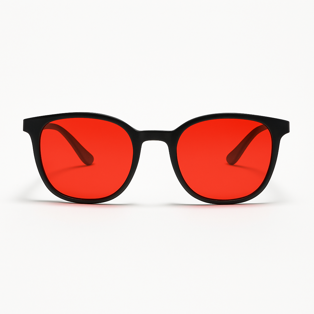 Aurvéno Unisex Red Lens Blue Light Glasses