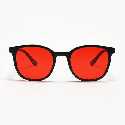Aurvéno Unisex Red Lens Blue Light Glasses