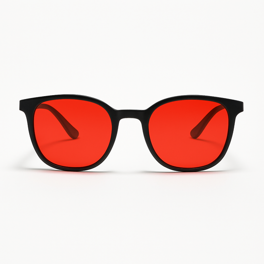 Aurvéno Unisex Red Lens Blue Light Glasses